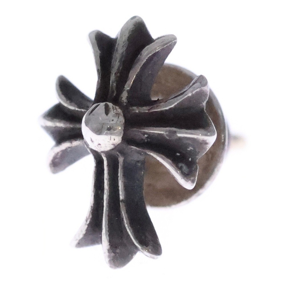 Chrome Hearts NTFL w BS Fleur Motif Earring Silver P0051771