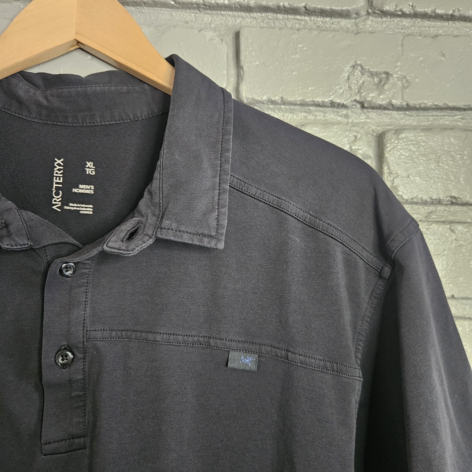 Arc'teryx Mens Shirt XL Polo Grey Captive Short Sleeve Performance  thumbnail 12