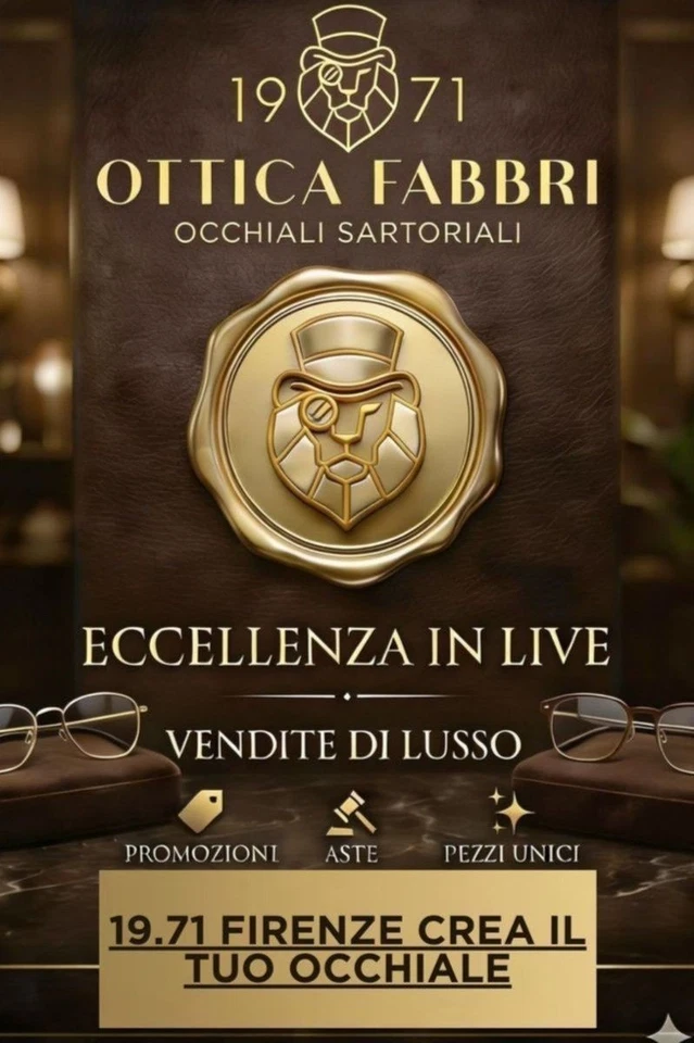 19.71 FIRENZE OCCHIALI SARTORIALI - CREA IL TUO OCCHIALE