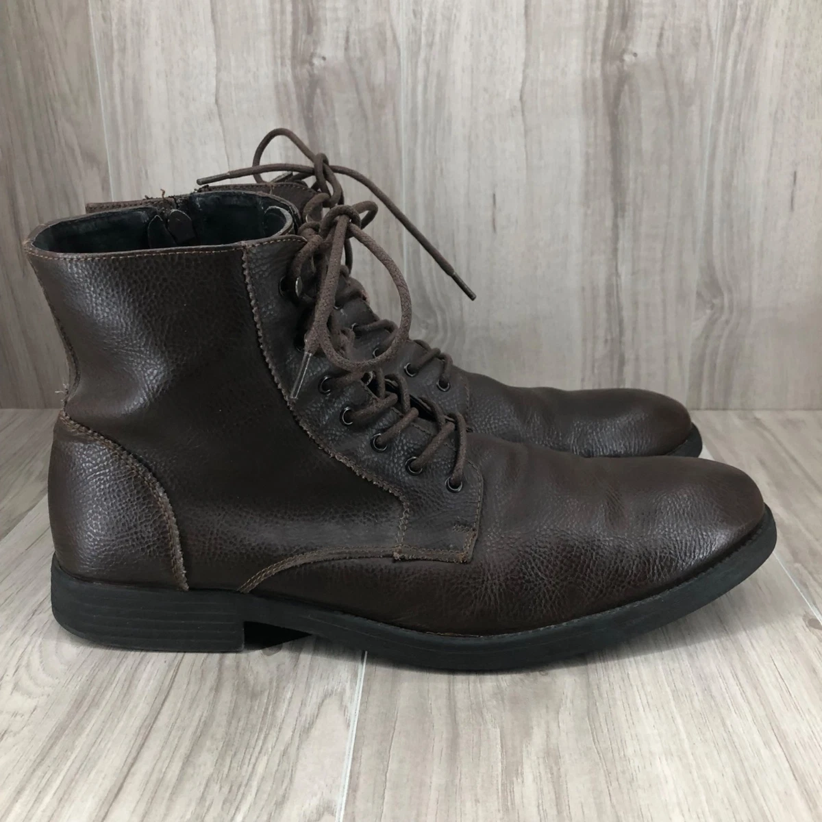 Robert Wayne Mens Size 11 Jealousy Skull Black Ankle Boots Side Zip Zip Boots with Upper Leather Robert Wayne Footwear for Men  main image 3
