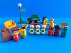 Vintage Fisher Price Little People Sesame Street people & other pieces