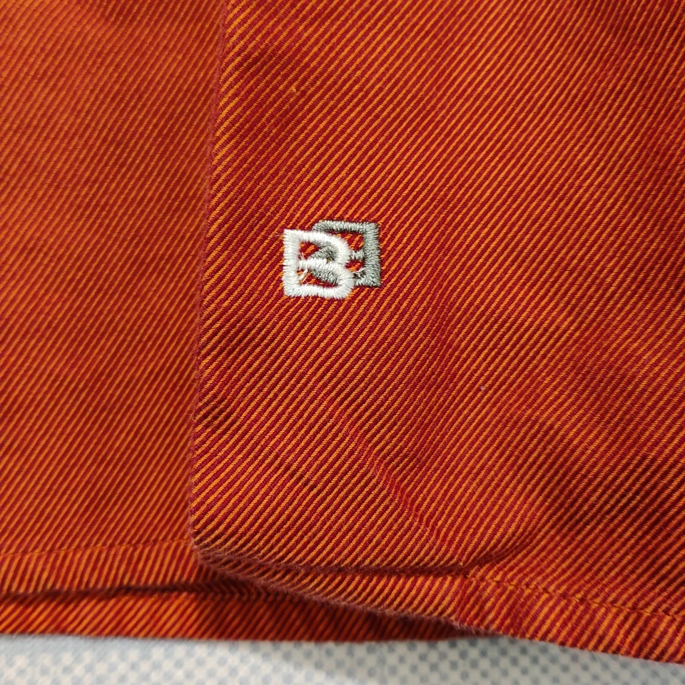 BACHRACH Dress Shirt Mens Sz L 17.5-34/35 Long Sleeve Burnt Orange Pocket Cotton - Image 4 of 4