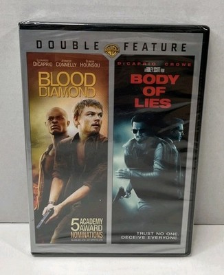 Body of Lies & Blood Diamond Double Feature (DVD, 2012, 2-Discs) - New/Sealed 