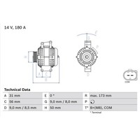 Drehstromgenerator Bosch 0 986 047 670