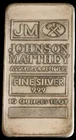 Johnson Matthey JM 10 oz ounces Troy .999 Fine Silver Bar - 384344