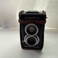 Untested Argus Argoflex EF 620 Film TLR Camera w/ Varex 75mm F4.5 Anastigmat