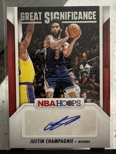 2024-25 Panini Nba Hoops - Great Significance Justin Champagnie #GS-JCW