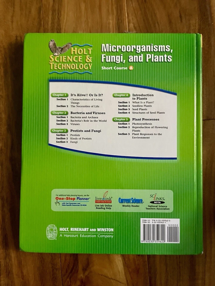 Holt Science & Technology: Teacher Edition Microorganisms, Fungi & Plants Book - Image 3 of 4