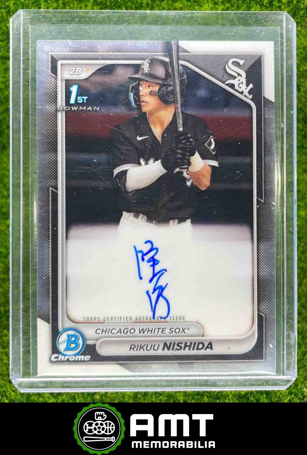 Rikuu Nishida 2024 Bowman Chrome Prospect Auto Chicago White Sox #CPA-RN