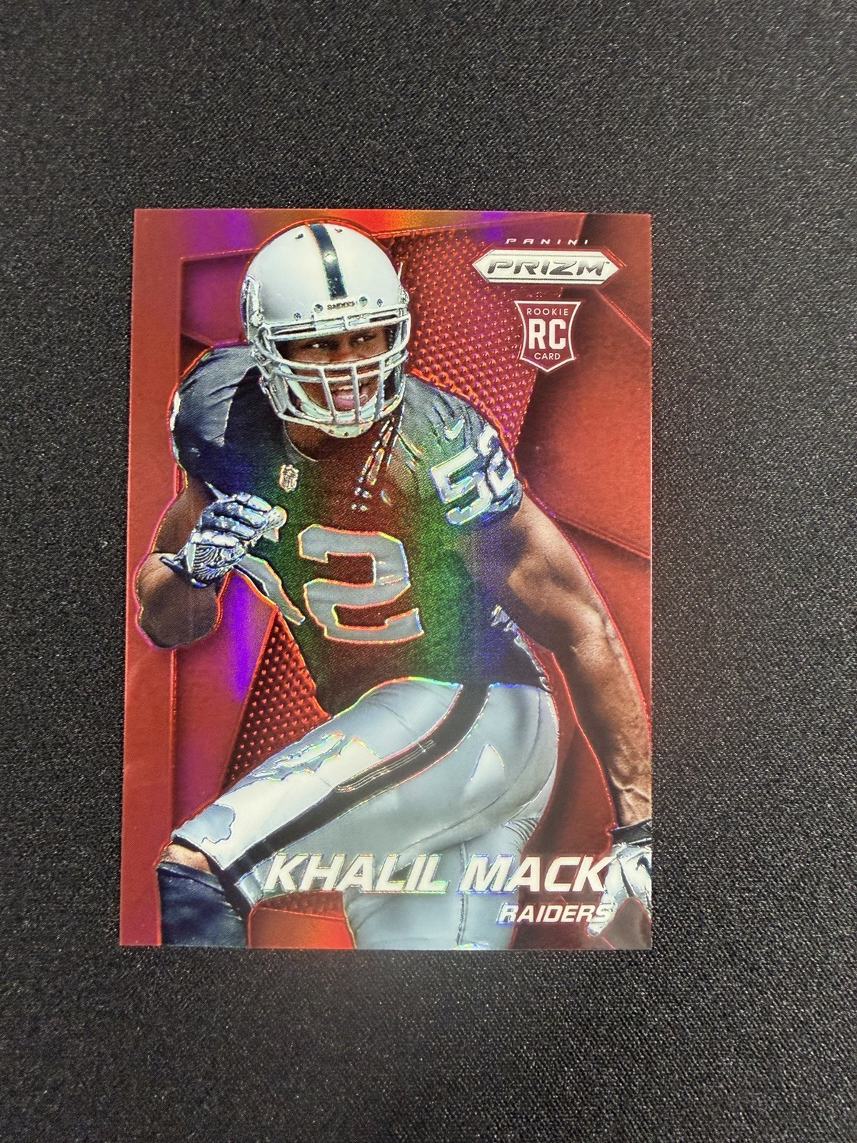 2014 Prizm Khalil Mack RC Red Rookie #218 Raiders