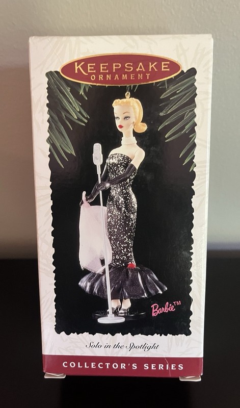 Solo In The Spotlight Barbie Hallmark Keepsake Ornament 1995 New! 2nd In Series