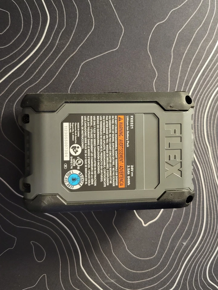 Bateria de íon de lítio empilhada Flex FX0321 3,5aH 1200w 24V - Imagem 4 de 4