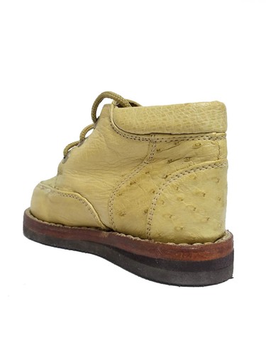 Kids Off White Genuine Crocodile Ostrich Exotic Skin Tennis Shoes Toddler Size 8 - Picture 3 of 4