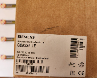 New Siemens Damper Actuator GCA326.1E