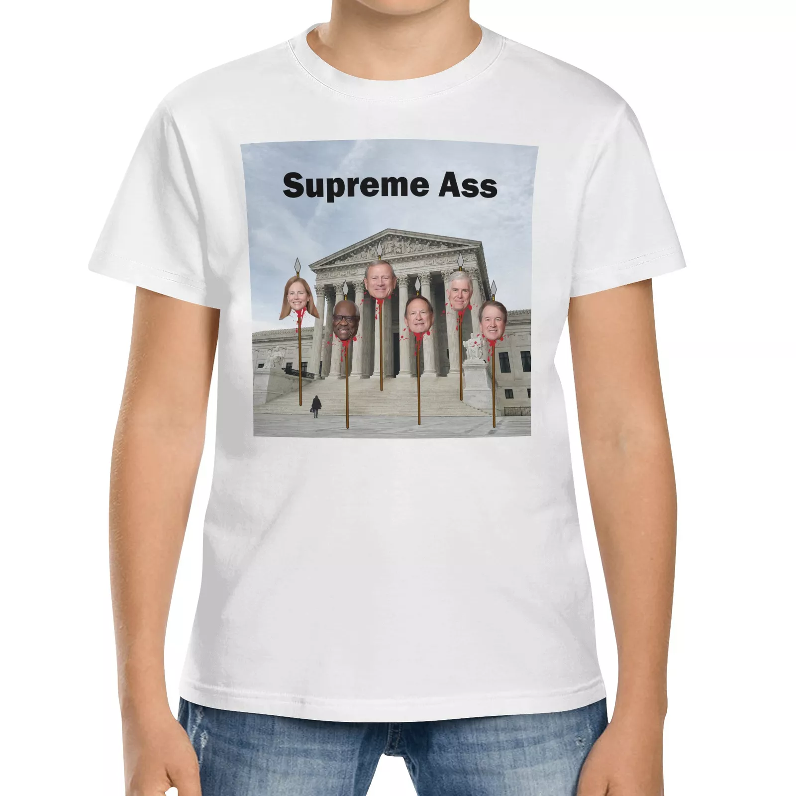 T shirt manches courtes enfant Supreme Ass