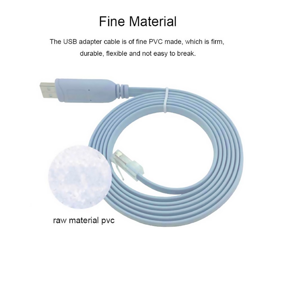 USB RJ45 Network Switch Cable For Cisco H3C Router Rollover Console ...