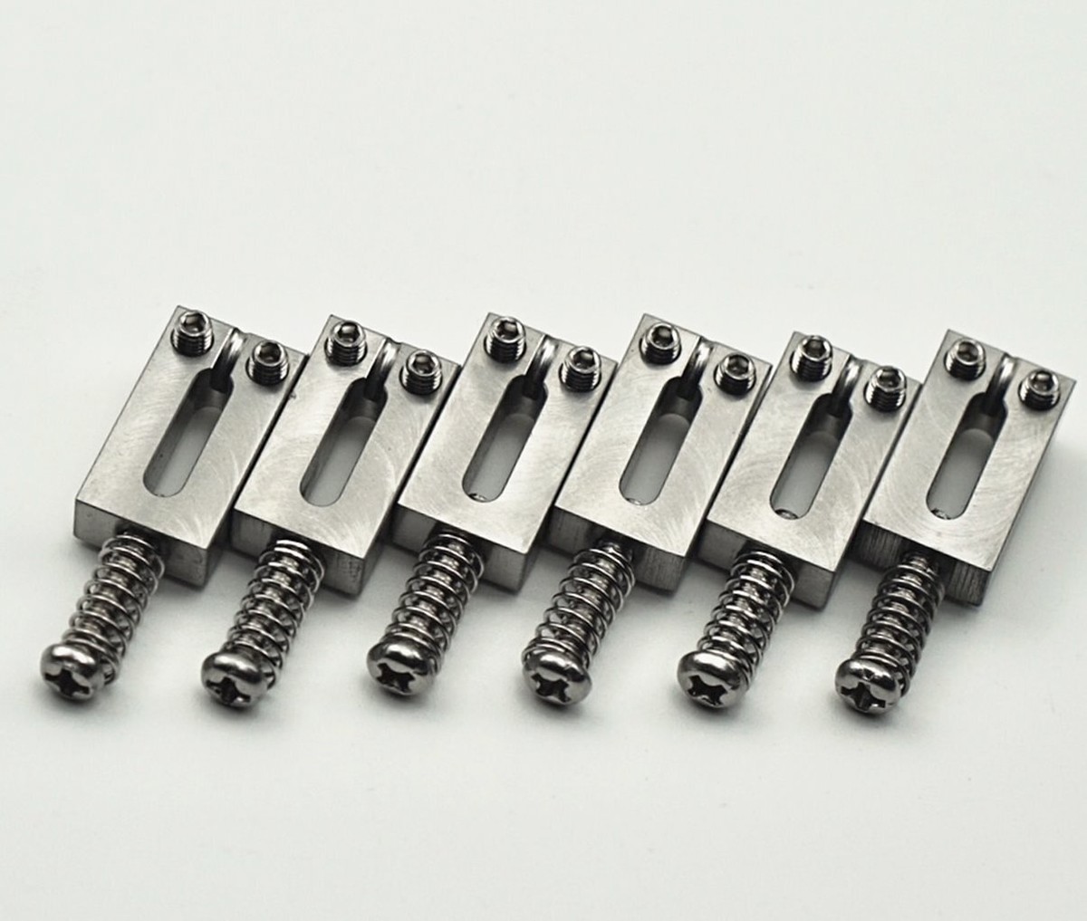 Solid Stainless Steel Saddles Guitar Bridge Fit Fender Strat Tele