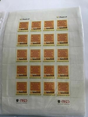Österreich ganzer Briefmarkenbogen Ref R24346