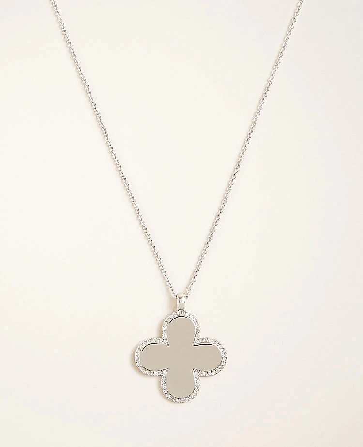 Ann taylor clover necklace deals