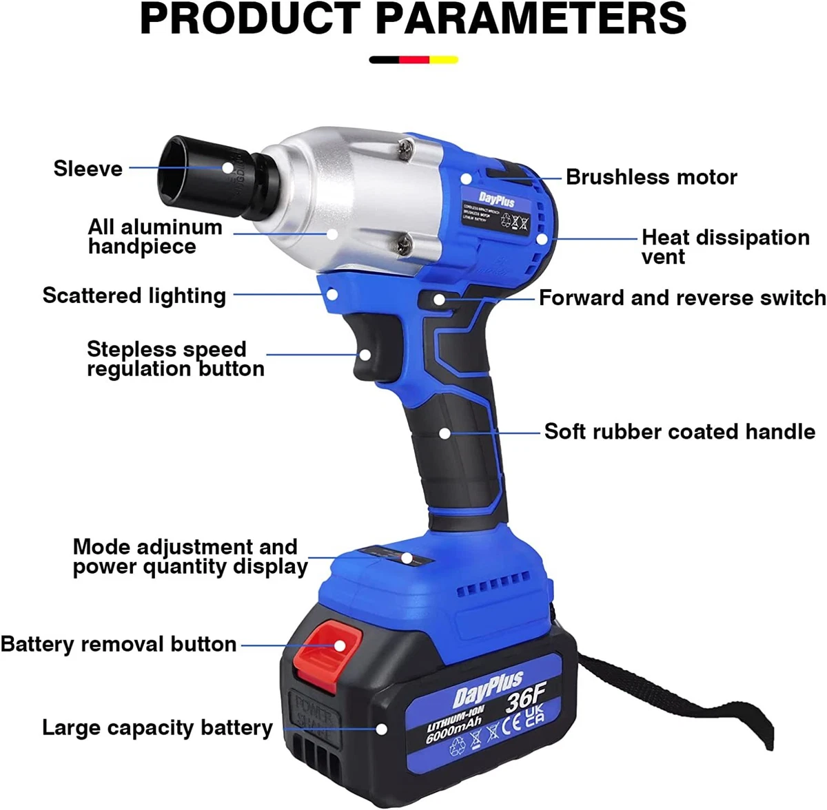 Electric Impact Wrench 1 2