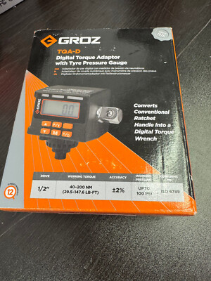 Groz TQA-D Digital Torque Adaptor With TP Gauge