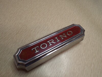 NOS Fuel Door Emblem 1974 1975 1976 Ford Torino Tail Light Trunk