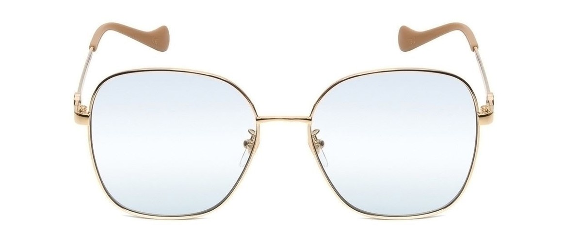 GUCCI GG1089SA-004 Womens Oversized Designer Sunglasses in Gold