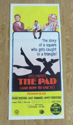 THE PAD AND HOW TO USE IT 1966 DAYBILL CINEMA MOVIE POSTER COMEDY Brian Bedford