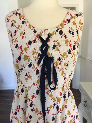 Vtg ROBERT PETERS Corset BABY DOLL Dress KNIT "The Trevira Era" MICIA Of ROME - Picture 2 of 9