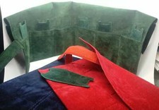 ROTOLO DA VIAGGIO PORTA OROLOGI IN VELLUTO A 4 O 6 POSTI ROSSO BLU VERDE 