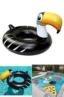 U.s. Pool Supply Giant 4 Foot Inflatable Black Toucan Pool Ring Tube Float - Fun U.s. Pool Supply Giant 4 Foot Inflatable Black Toucan Pool Ring Tube Float - Fun