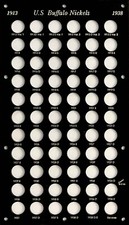 Capital Plastic Holder For US Buffalo Nickel Coin Set 1913 - 1938 D/S Black New