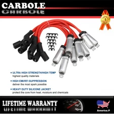New 8 Pack 12" Ignition Spark Plug Wire Cable Kit GM 9748GG For Chevy 19005218