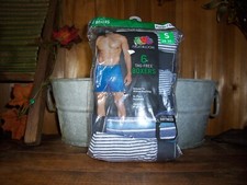 FRUIT OF THE LOOM MENS TAG FREE BOXERS UNDERWEAR 6 PACK SIZE SMALL 28-30 PLAID