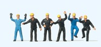 Preiser 14105 Bahnarbeiter Rangierer 1:87 Spur H0 Neu Ovp