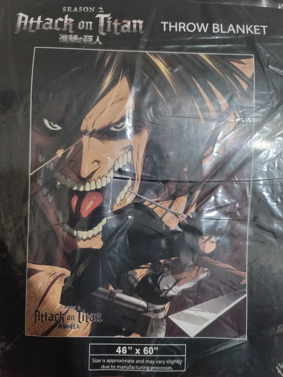 Great Eastern Entertainment Attack On Titan - Throw Blanket 46 W x 60 H