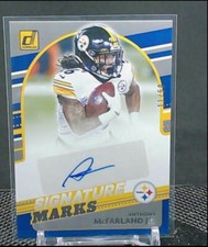 2021 Donruss Football Anthony McFarland Jr. Signature Marks AUTO /50 Steelers RC
