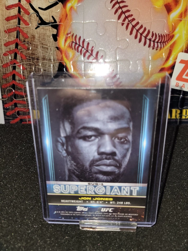 2024 Topps Chrome UFC #SUG-1 Jon Jones Supergiant - Image 2 of 2