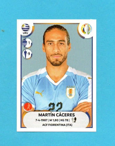 COPA AMERICA 2021-PANINI-Figurina n.URU07- CACERES - URUGUAY -NEW VELINA