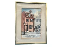 Print Of An Original watercolor By Emerson- ?The Little Pink Tavern-Charleston