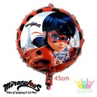 Miraculous Ladybug Cat Noir FOIL HELIUM Balloon Party. Lolly Bag Cake Flags 45cm