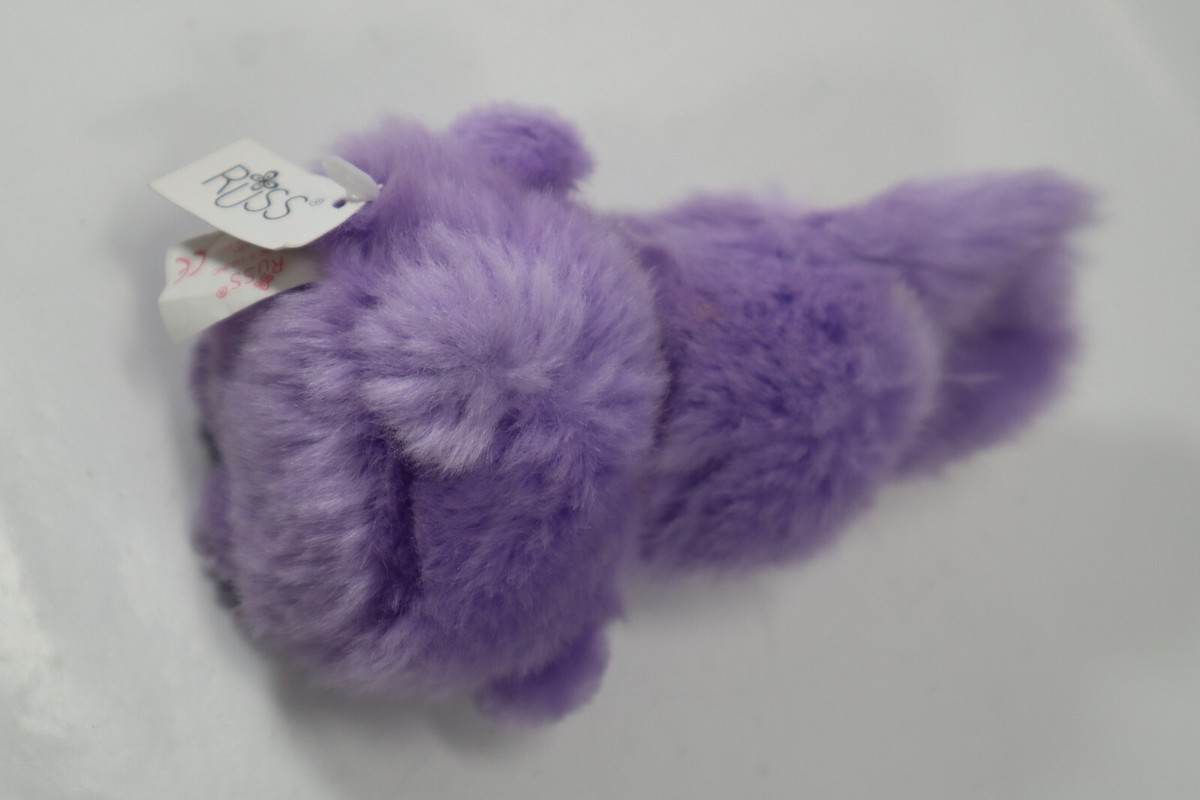 EBOT plush purple Bunny Rabbit vintage plush RUSS BERRIE small