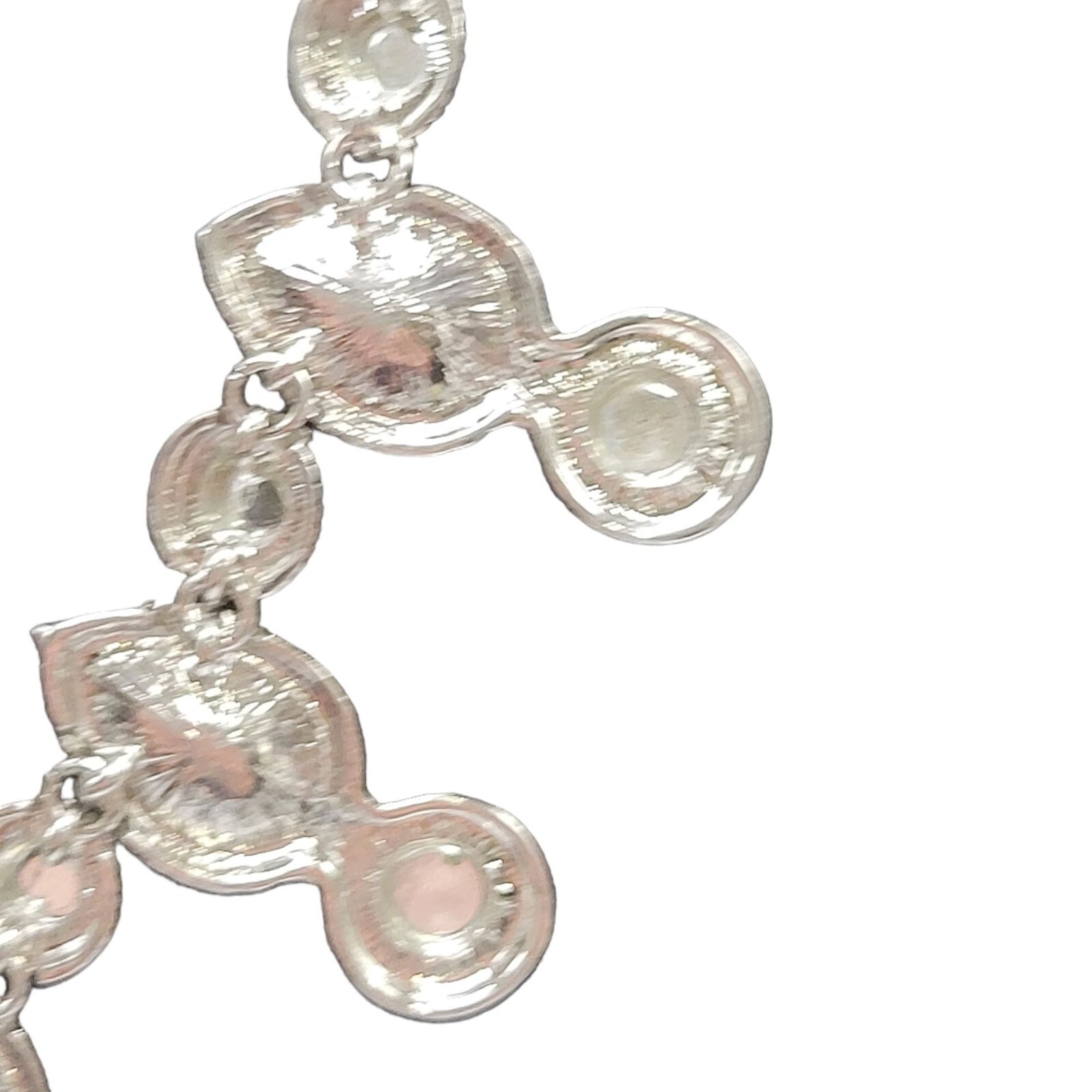 C1946 Green Gem Statement Necklace With Silver To… - image 8