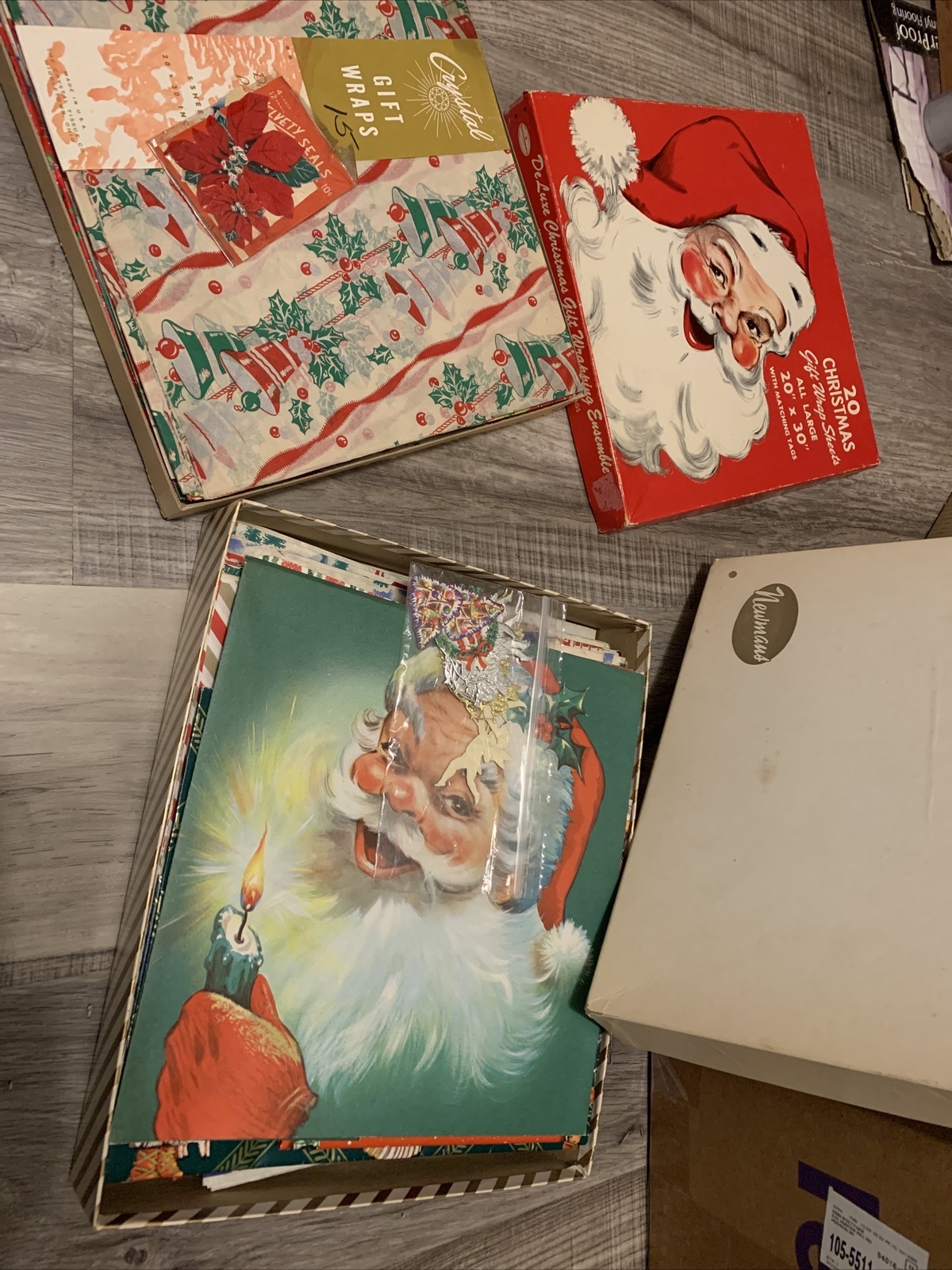 Vintage Christmas Wrapping Paper eBay