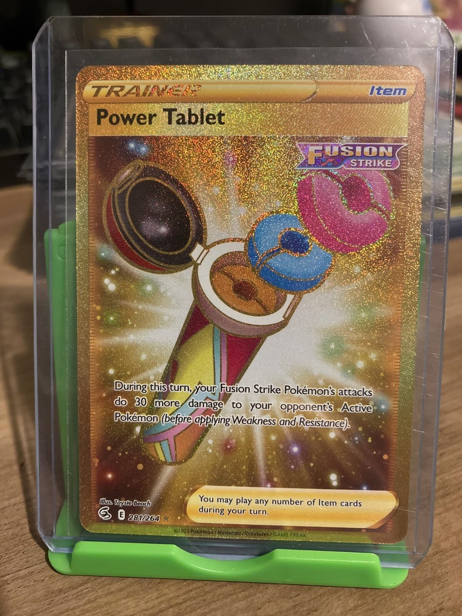 Power Tablet 281/264 Holo Gold Secret Rare - Fusion Strike - Pokmon TCG NM | eBay Power Tablet 281/264 Holo Gold Secret Rare - Fusion Strike - Pokmon TCG NM | eBay