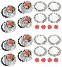 343-4009 3434009 Trailer Hub Caps with Window Kit, Rubber Plug, Hub Oil Options 