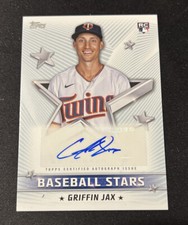 2022 Topps Series 1 GRIFFIN JAX Baseball Stars AUTO RC Rookie #BSA-GJ TWINS