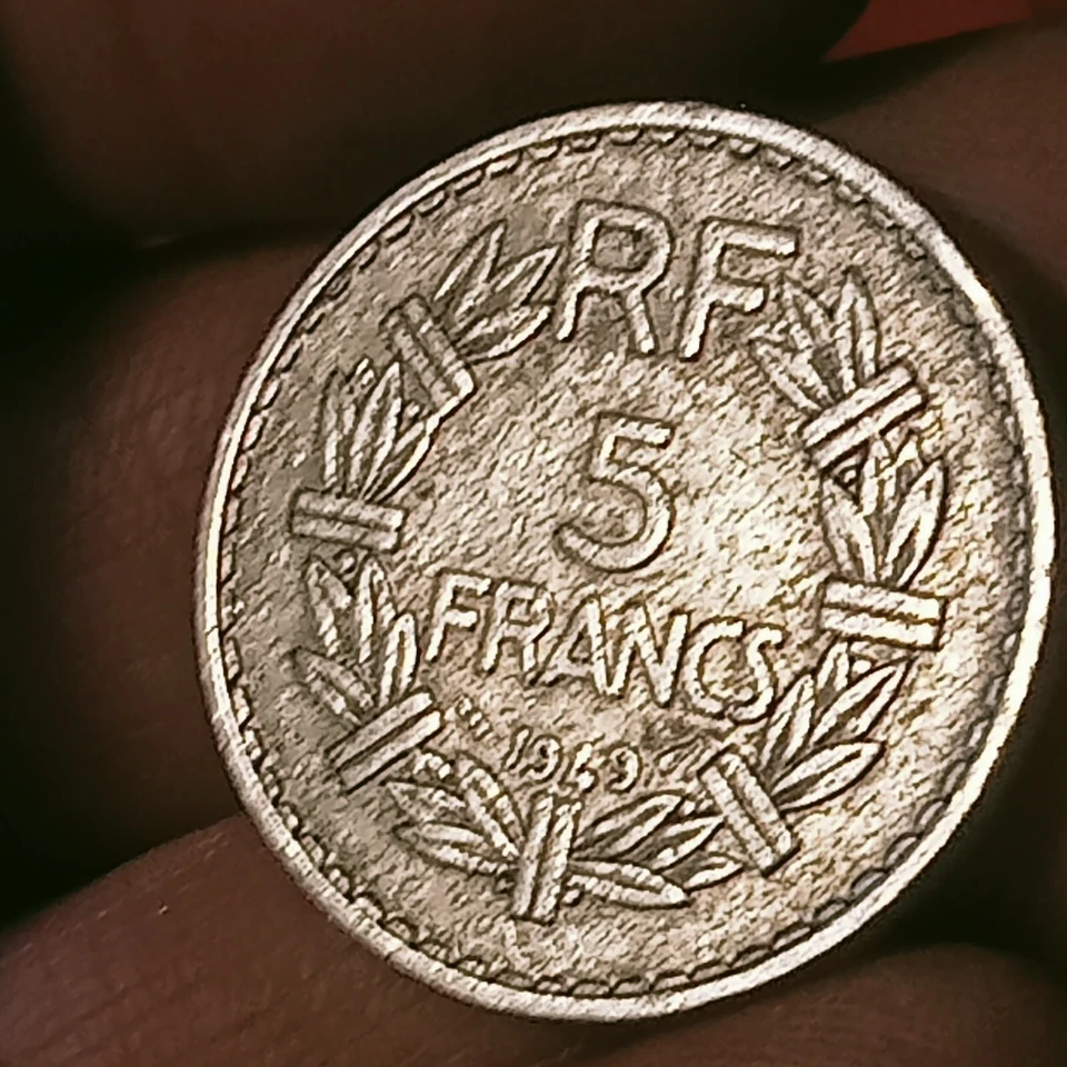 5 Francs 1949  Republique Francaise, POLISHED PLATE, SELDOM - Image 4 of 4