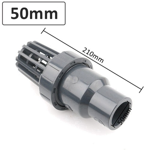UPVC Valve Fish Tank Aquarium Check Valve Garden Irrigation Bottom Adapter Grey - Picture 11 of 11