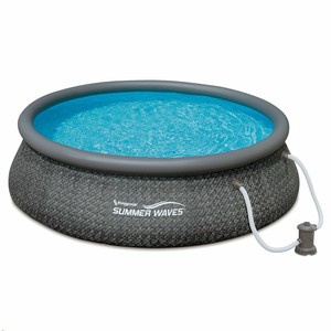 Summer Waves 12ft x 36in Quick Set Inflatable Round Pool with Pump (Open Box) - Click1Get2 Offers